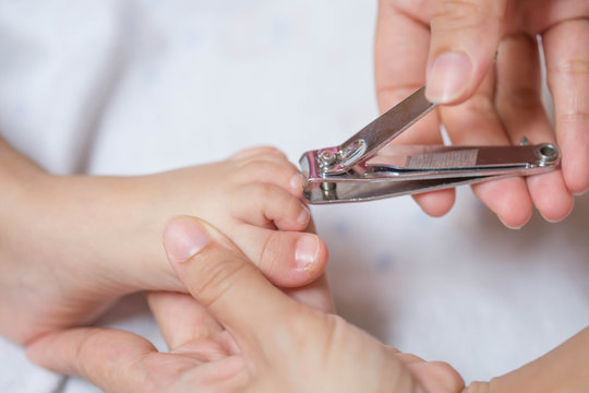 cutting baby nails