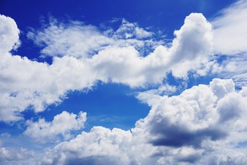 Fototapeta premium blue sky with clouds background 