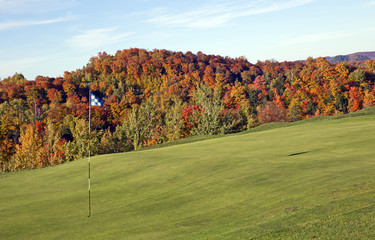 Golf course at fall