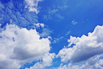 blue sky with clouds background