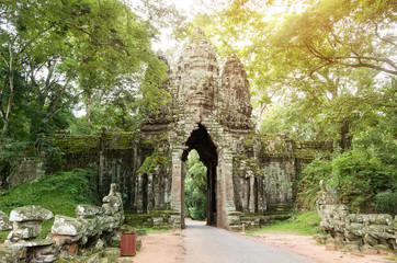 North gate entrance to the Angkor Thom