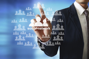  virtual icon of social network