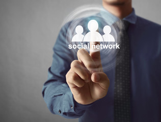  virtual icon of social network