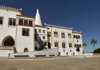 White Castle. Sintra. National Palace of Sintra. Portugal
