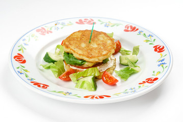 potato pancakes with meat