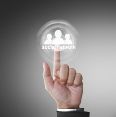  virtual icon of social network