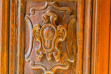 details of ancient door
