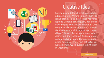 Creative Idea Conceptual Banner