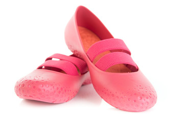 Female Pink rubber sandals