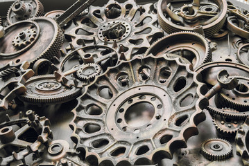 decorative metal elements close-up