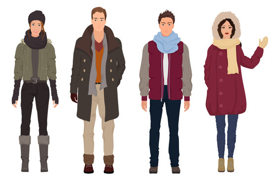 Male Winter Fashion: Over 34,581 Royalty-Free Licensable Stock  Illustrations & Drawings