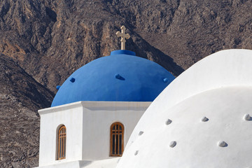 church of Holy Cross in Perissa on Santorini