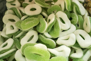 grüne Süßigkeiten