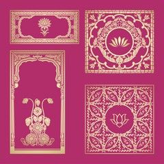 water lily, paisley floral motifs , wedding, royal India