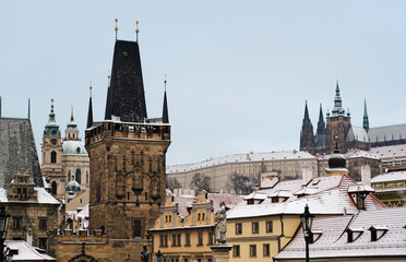 Prague in the winter