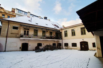 winter in Prague Old Town, Czech republic