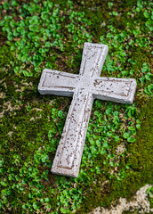 Tod Kreuz Trauer Abschied Grab Dekoration