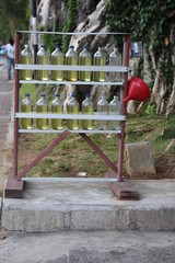 Balinesische Tankstelle