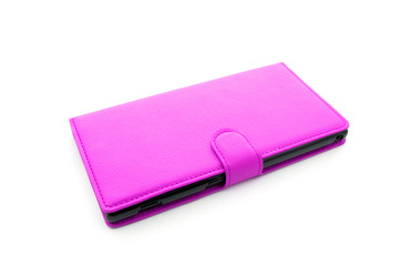 mobile phone cover. Isolated on white background