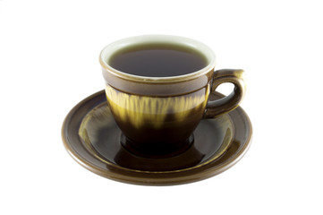 A cup of tea isolated on white background.