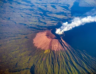 Meubelstickers Mount Slamet or Gunung Slamet is an active stratovolcano in the Purbalingga Regency of Central Java, Indonesia. © Premium Collection