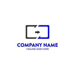 Computer And Network Logo Template