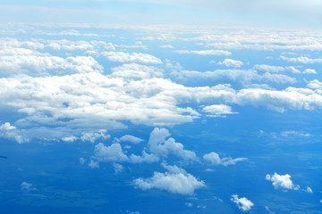 Clouds from plane