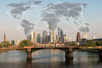 Network connection partnership with Frankfurt city. 