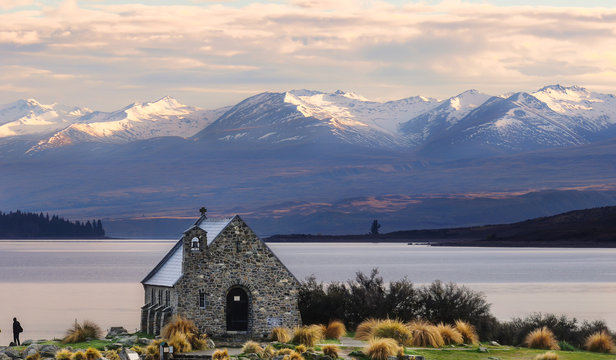 Church of the Good Shepherd built since 1935, Lake Tekapo, New Z