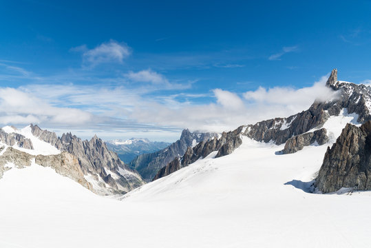a view of mont blanc, coumayeur, italy