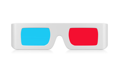 3D Glasses Isolated