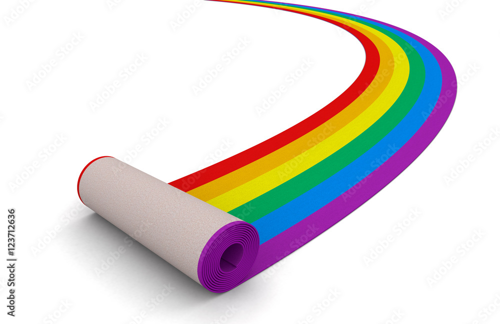 Poster multi colored carpet. image with clipping path
