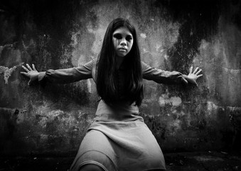 Ghost,Scary background for halloween concept and book cover ideas 