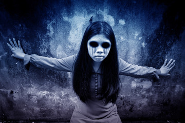 Ghost,Scary background for halloween concept and book cover ideas 