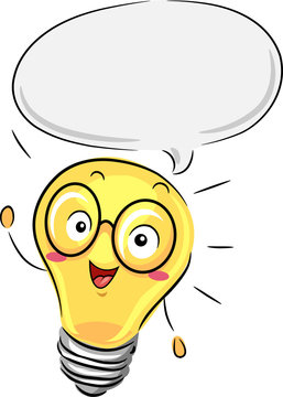 recommend clip art: Mascot Light Bulb Idea Talk