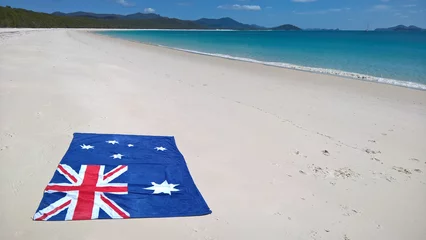 Crédence de cuisine en verre imprimé Whitehaven Beach, île de Whitsundays, Australie Whitehaven Australie Whitsunday Island
