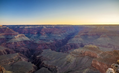 Fototapeta na wymiar morning light at Grand Canyon, Arizona, USA