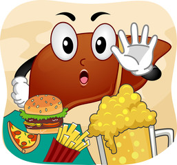 Mascot Liver No Fast Food Beer