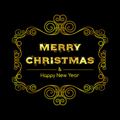 Merry christmas lettering