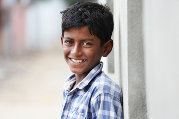 Portrait of Indian Young Boy