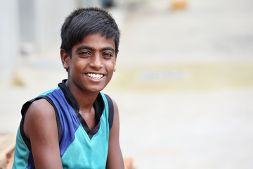 Portrait of Indian Young Boy