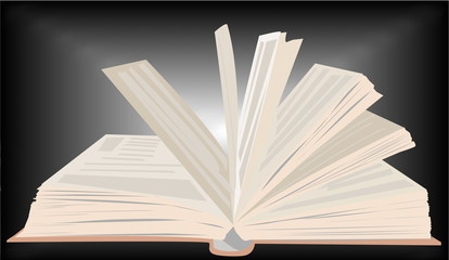 vector image of the book