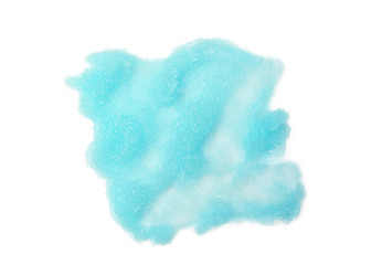 Scrub sample on white background