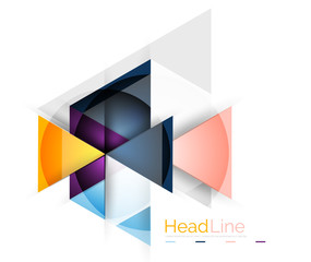 Triangle abstract background