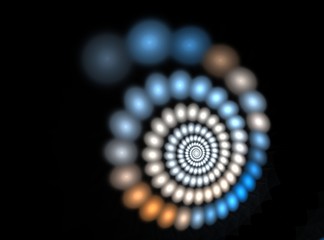 abstract multicolored spiral fractal computer generated image