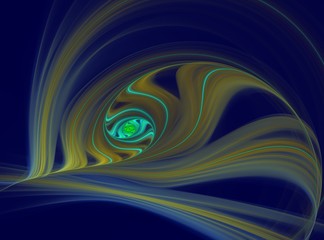 abstract peacock feather fractal computer generated image