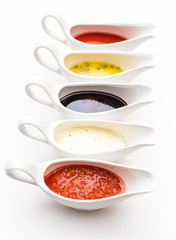 several types of sauce