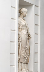 a marble statue of a woman