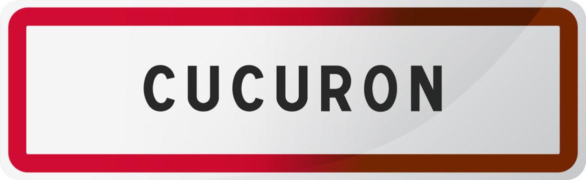 Panneau Cucuron, ville du Vaucluse - (84) R&eacute;gion PACA