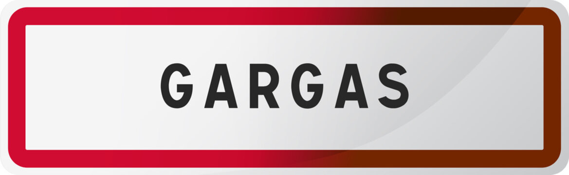 Panneau Gargas, ville du Vaucluse - (84) R&eacute;gion PACA
